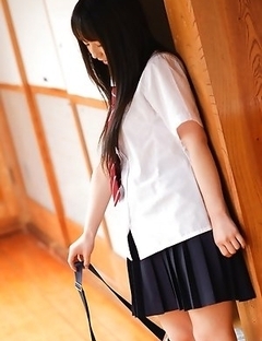 Ruka Kanae shows nude juicy tits and touches over panty