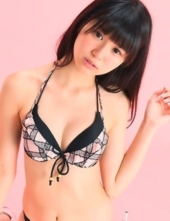 Tsukasa Arai has juicy behind and sexy tummy in bath suit