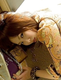 Ruru Anoa Asian in stockings shows her nude and big knockers