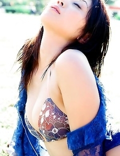 Nana Ogawa Asian has perfect curves spoiled by colorful lingerie