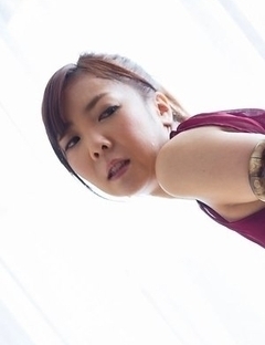 Dress-wearing stunner Mio Yoshida enjoying a passionate round of hot-dogging