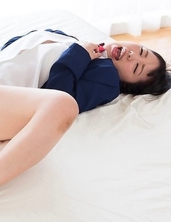 Oily booty beauty Yuka Shirayuki gets her feet and legs fucked in a lengthy scene