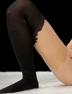 Confident office girl Yuu Kazuki using her stockinged feet to jerk that big dick