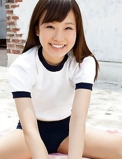 Kana Yuuki with hot ass in shorts wants to fly on broom