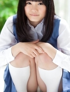 Ai Eikura is shy but shows nasty ass under uniform outdoor