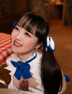 Sexy Japanese teen Ria Kurumi with pretty body get titjob