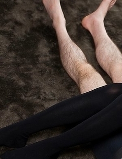 Karina Oshima flashes her bush during an intense thighjob sequence in an HQ gallery