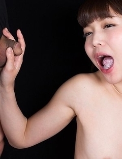 Shino Aoi Gives Sticky Cum Covered Handjob