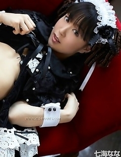 Unmatchable Japanese schoolgirl Nana Nanaumi gets naked