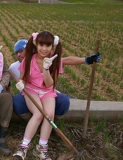 Nagisa, Hana, Maria are farmer girls ready