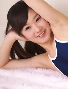 Kana Yuuki in bath suit has some curves she has to expose