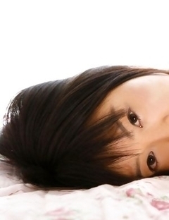 Kana Moriyama is sexy both in uniform and in satin linjerie