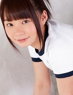 Mana doll in sports outfit is naughty and shows hot behind