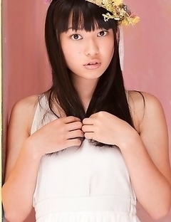 Tomoe Yamanaka in white dress is beautiful like summer days