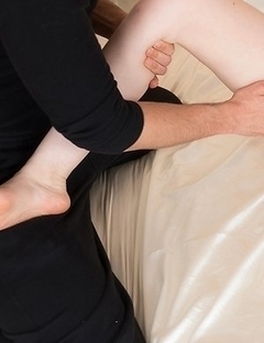 Aya Kisaki gets fingered with her legs spread wide and her feet teased a lot