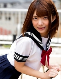 Sexy japanese schoolgirl Mari Rika
