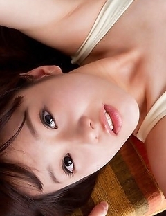 Kana Yuuki in white bath suit moves with grace and passion