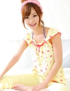 Ichika Nishimura is the cuttest doll in yellow pyjamas