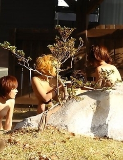 Group sex session in hot springs